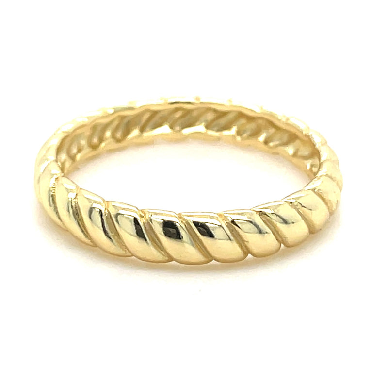 GOLD PLATED STERLING SILVER RING