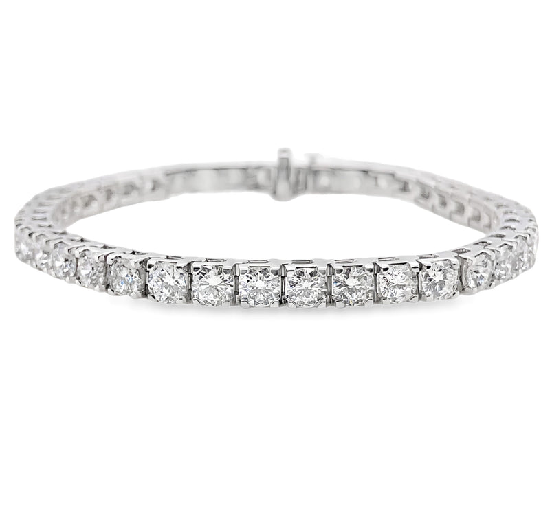 14K WHITE GOLD DIAMOND BRACELET  #170-00083