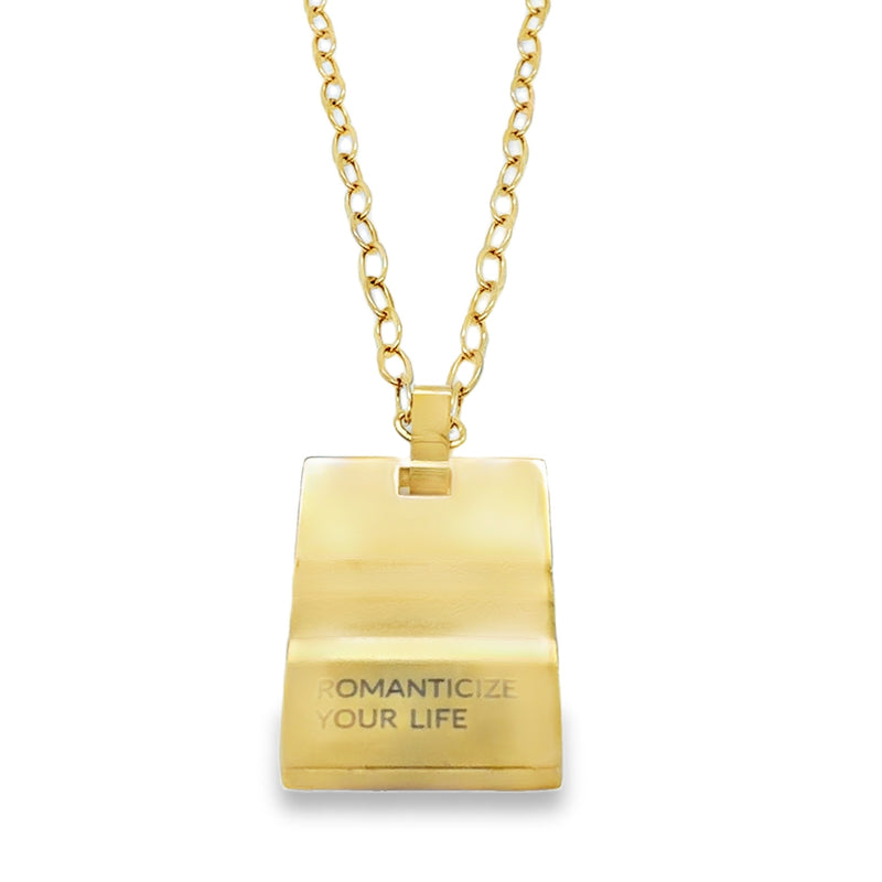 GOLD PLATED STAINLESS STEELNECKLACE  #805-00773