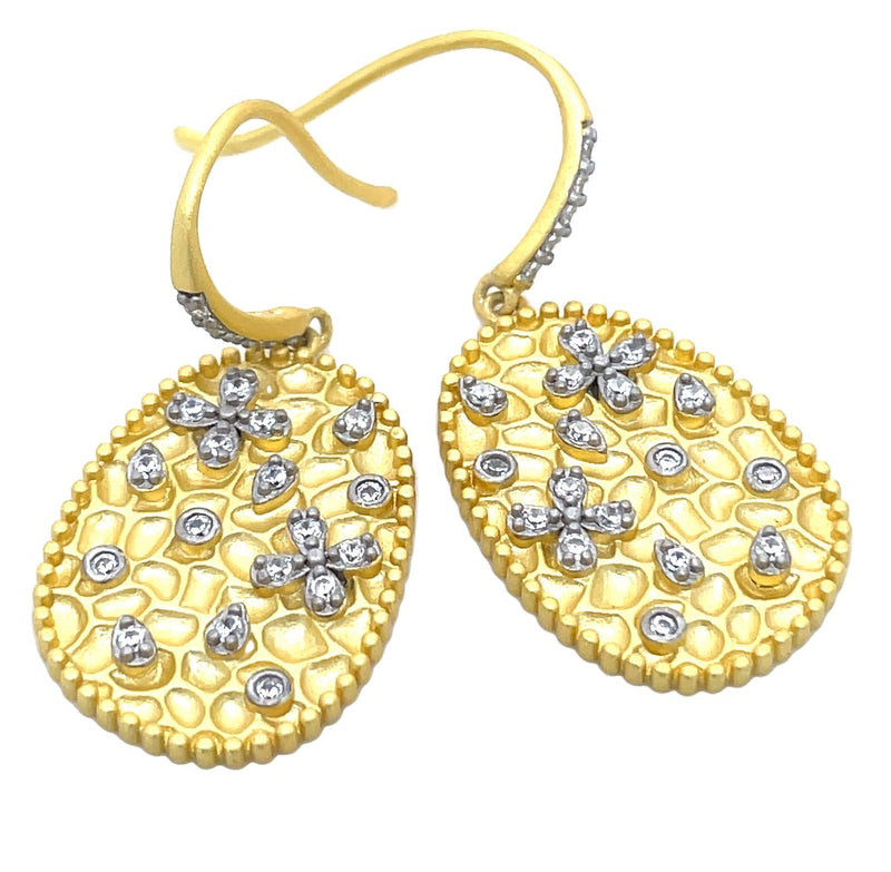 GOLD PLATED STERLING SILVER EARRINGS