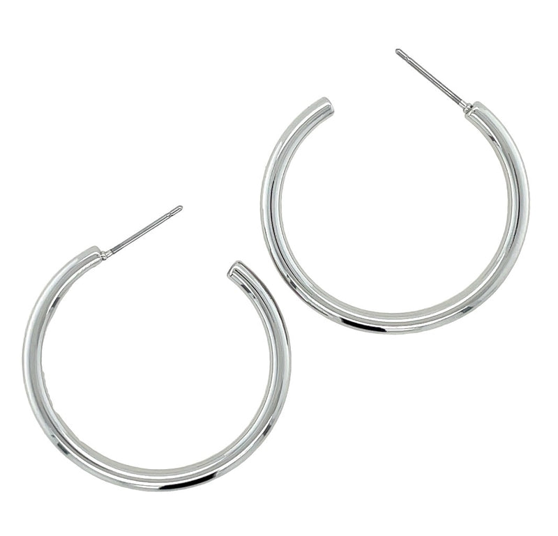 RHODIUM PLATED EARRINGS