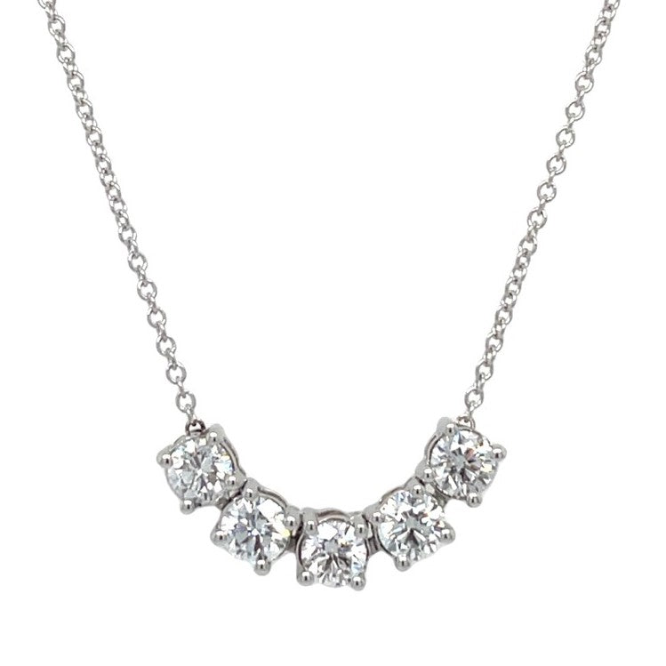 14K WHITE GOLD DIAMOND NECKLACE