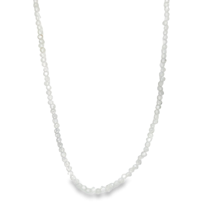 WHITE TOPAZ BEADED NECKLACE  #805-00817