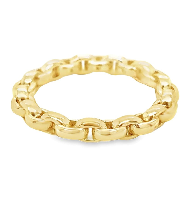 GOLD PLATED STERLING SILVER RING  #620-00067