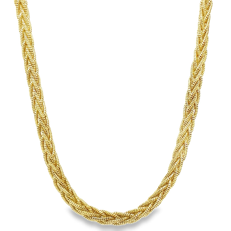 GOLD PLATED STERLING SILVER NECKLACE   #600-00303
