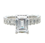 14K WHITE GOLD DIAMOND SEMI MOUNT