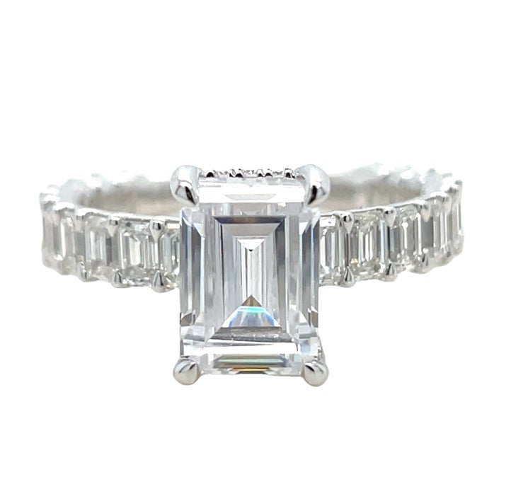 14K WHITE GOLD DIAMOND SEMI MOUNT