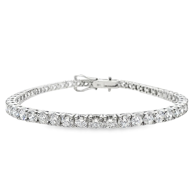 14K WHITE GOLD DIAMOND BRACELET  #170-00195