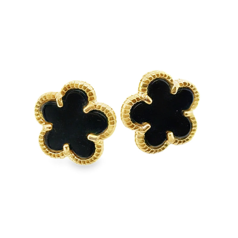 GOLD PLATED STERLING SILVER EARRINGS  #645-00375
