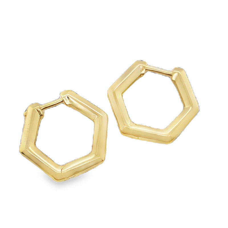 GOLD PLATED STERLING SILVER EARRINGS  #645-00265
