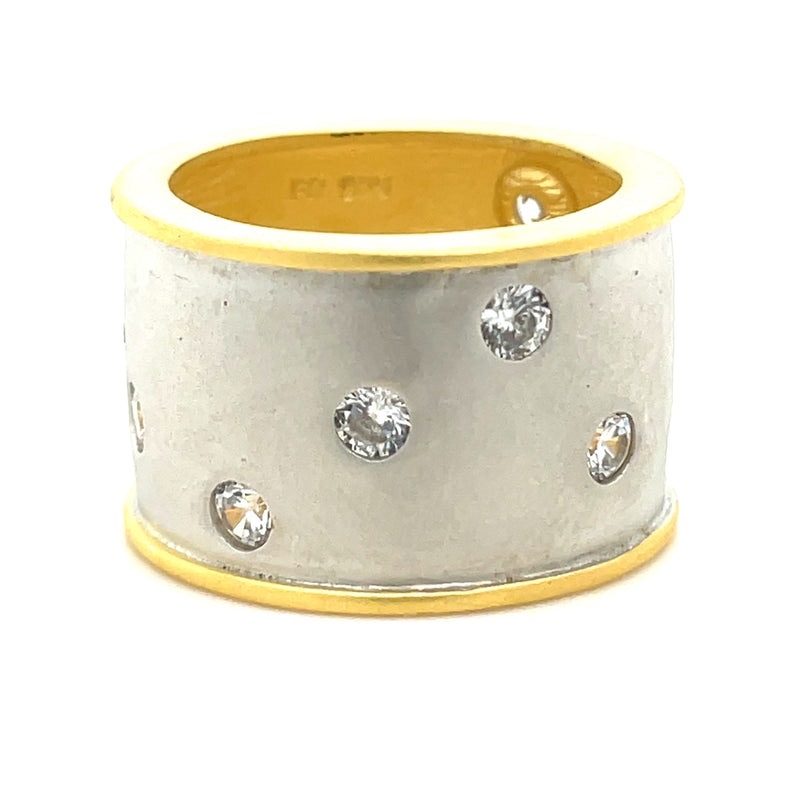 GOLD PLATED STERLING SILVER RING