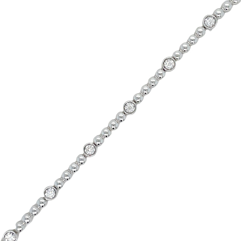 14K WHITE GOLD DIAMOND BRACELET