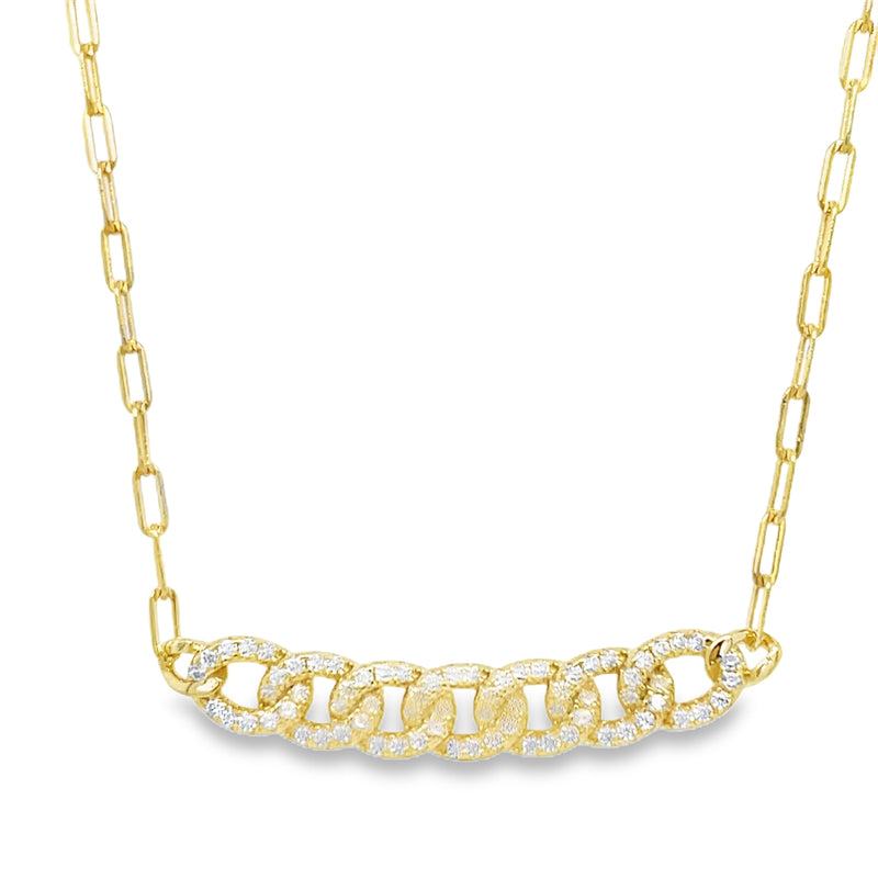 GOLD PLATED STERLING SILVER NECKLACE