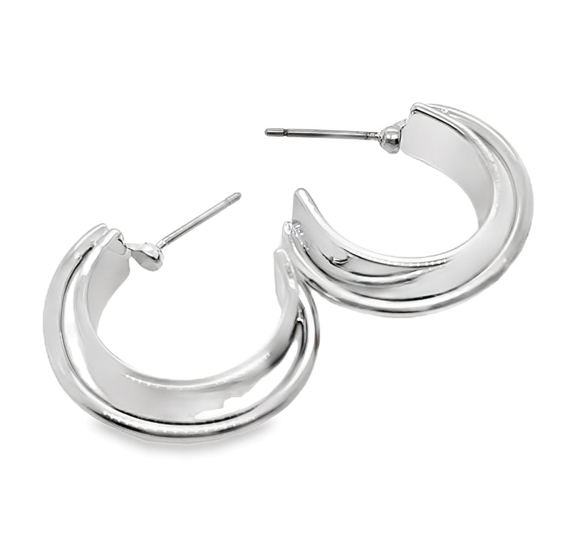 RHODIUM PLATED EARRINGS  #806-00579