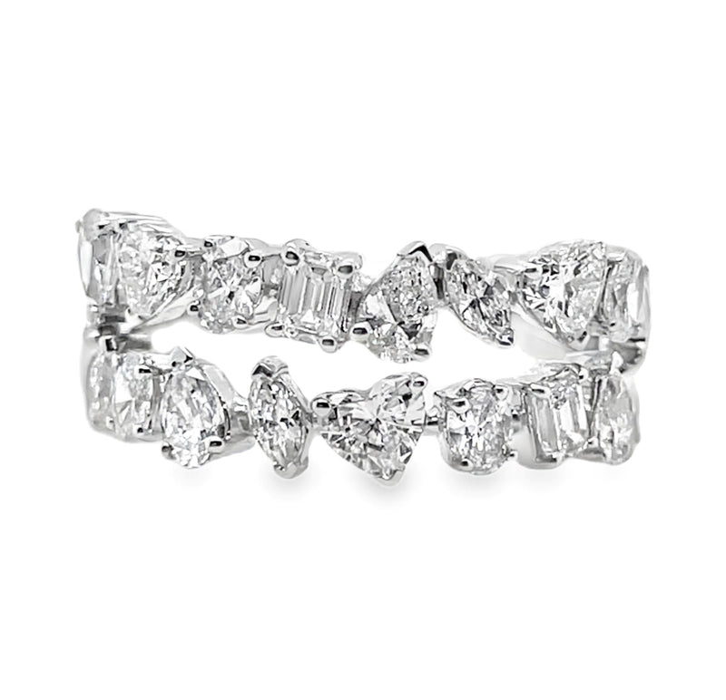 14K WHITE GOLD DIAMOND RING   #130-00276