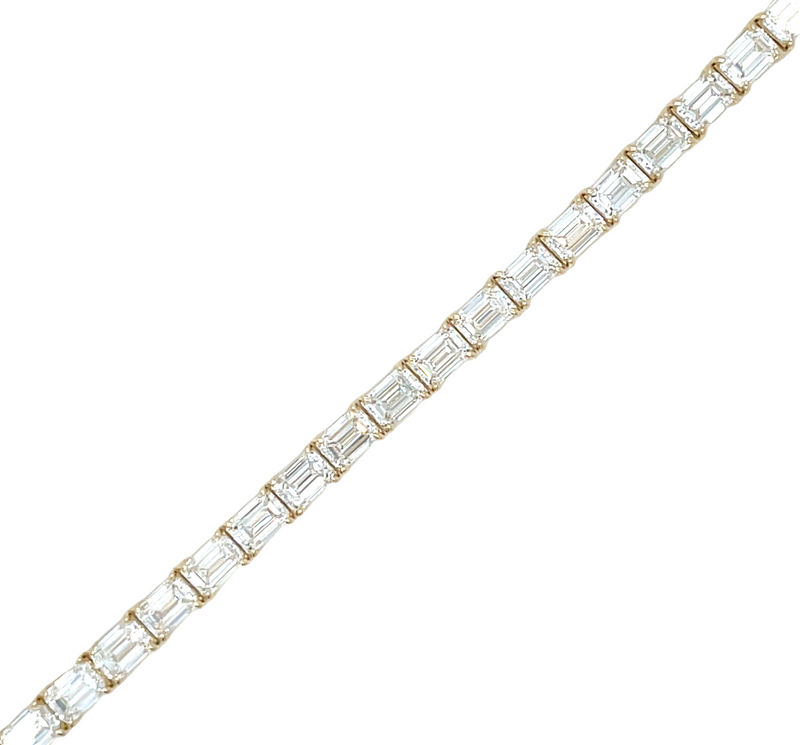 14K YELLOW GOLD DIAMOND BRACELET