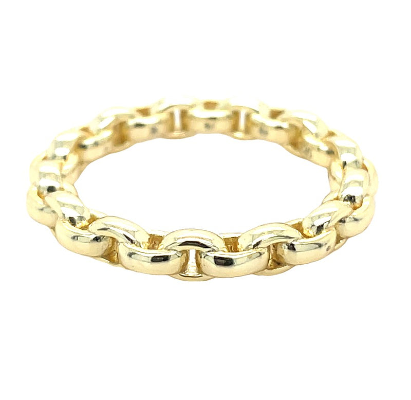 GOLD PLATED STERLING SILVER RING