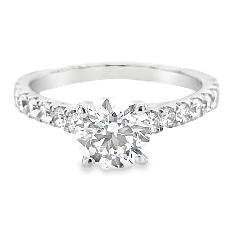 14K WHITE GOLD DIAMOND RING  #140-00006