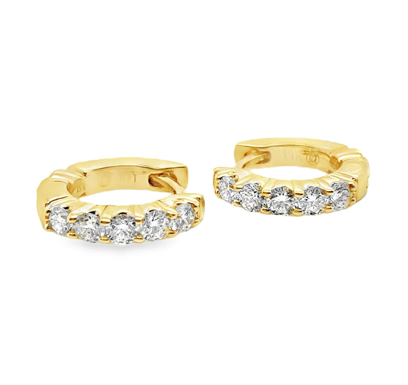 14K WHITE GOLD DIAMOND EARRINGS  #150-00568