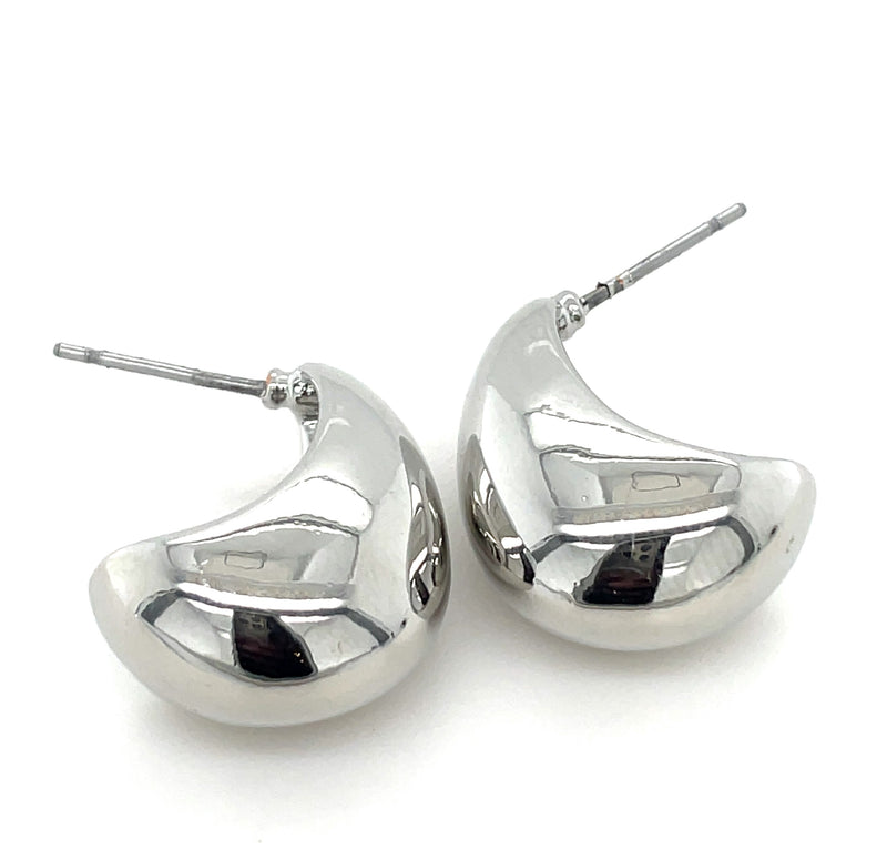 RHODIUM PLATED EARRINGS