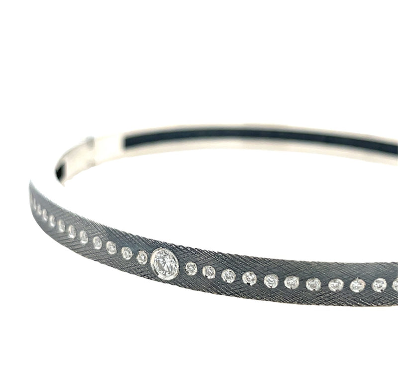 STERLING SILVER DIAMOND BRACELET