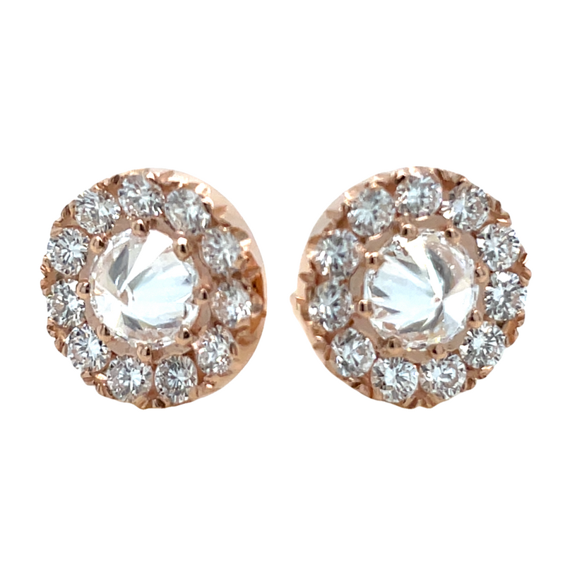 14K WHITE GOLD DIAMOND EARRINGS