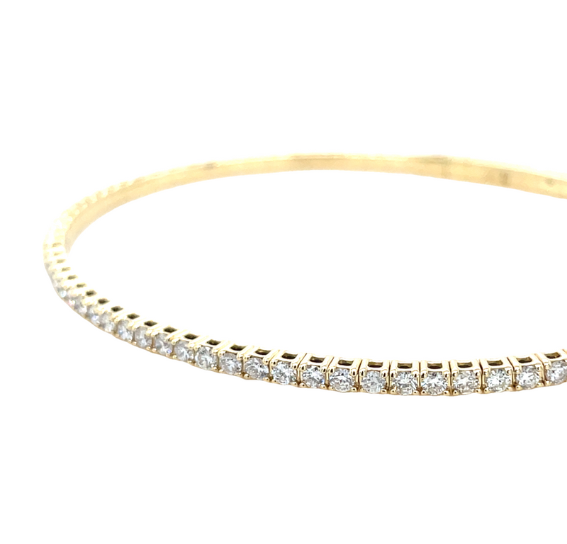 14K YELLOW GOLD DIAMOND BRACELET