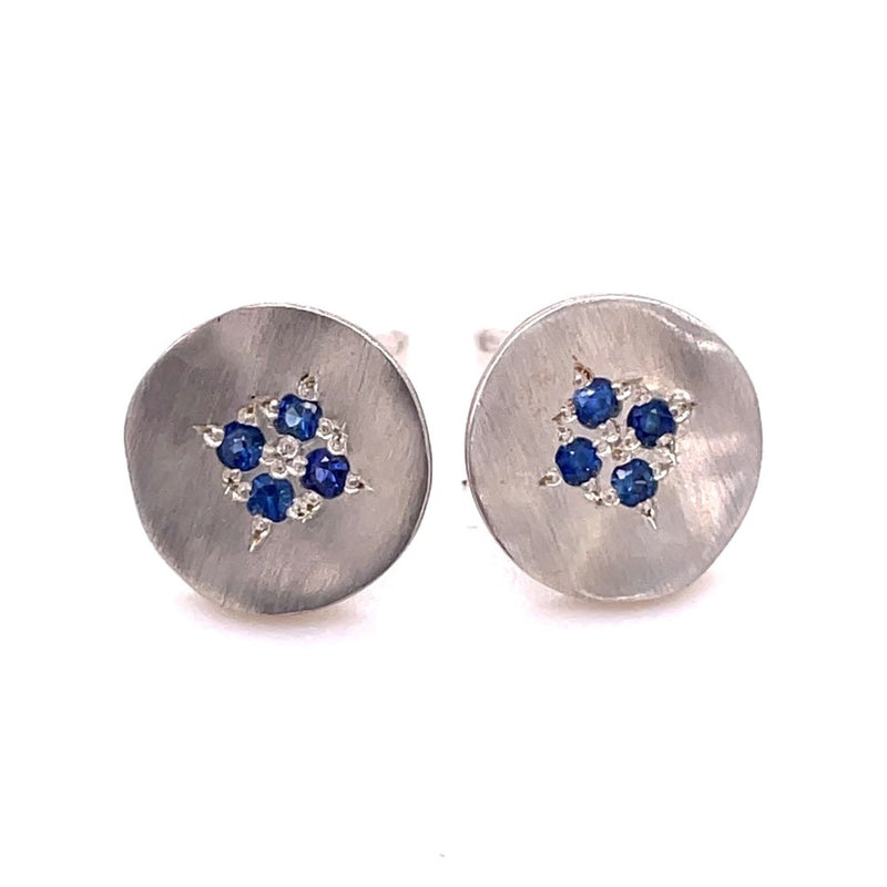 STERLING SILVER SAPPHIRE EARRINGS