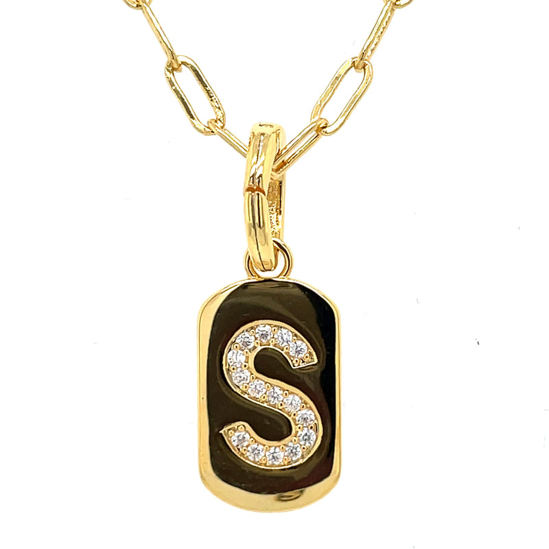 GOLD PLATED INITIAL NECKLACE