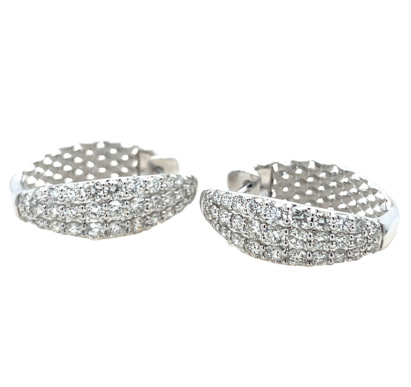 14K WHITE GOLD DIAMOND EARRINGS