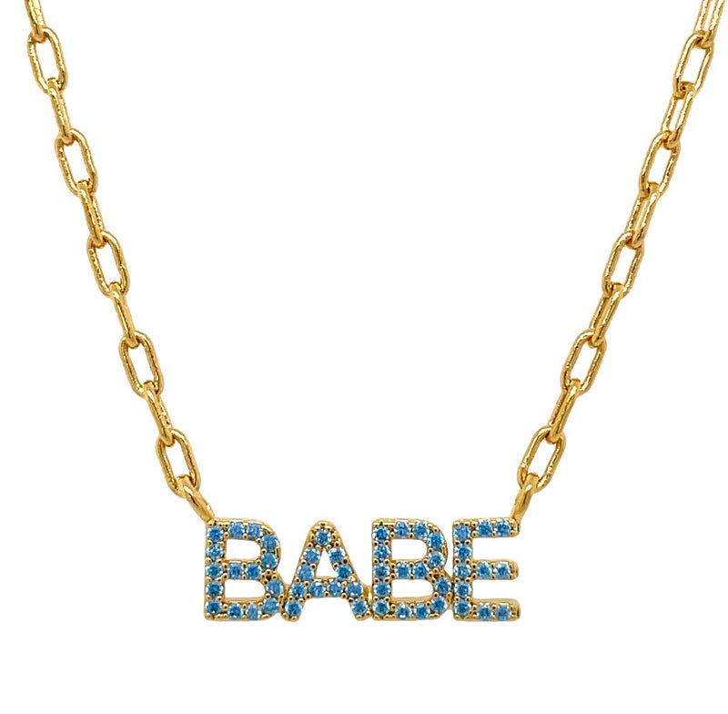 GOLD PLATED BABE NECKLACE