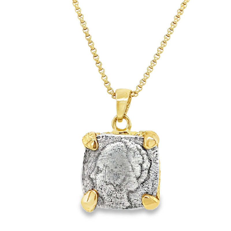 24K GOLD PLATED COIN NECKLACE  #805-00394