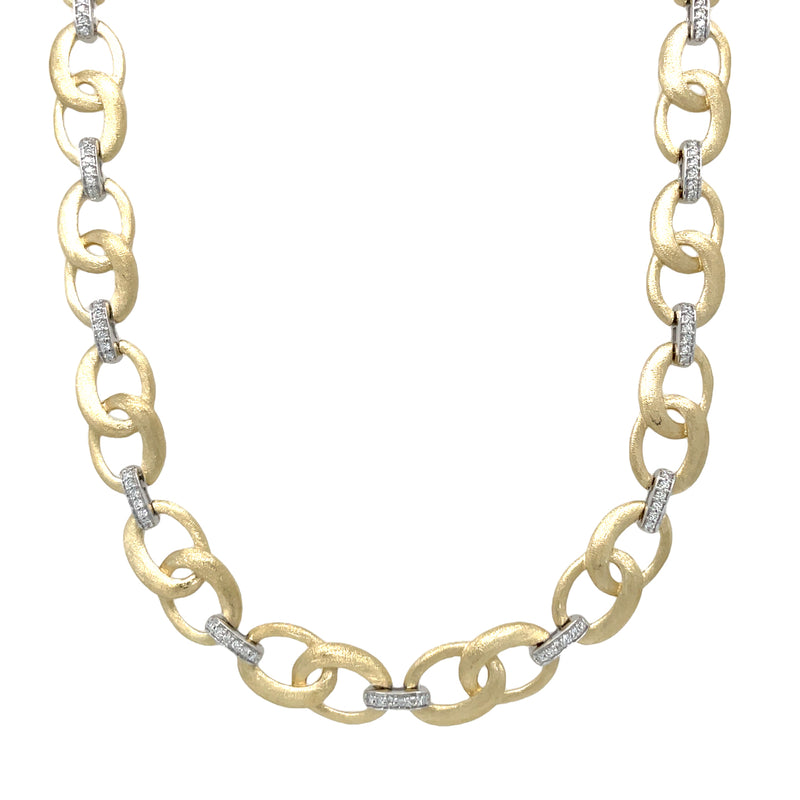 14K YELLOW GOLD DIAMOND NECKLACE