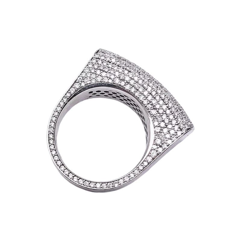 14K WHITE GOLD DIAMOND RING