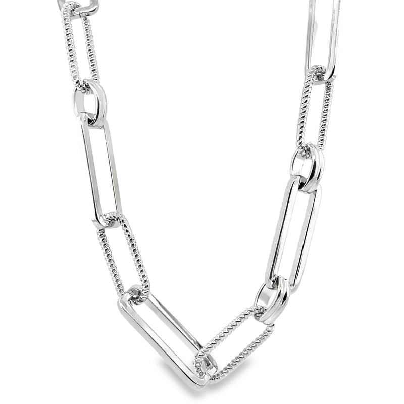 RHODIUM PLATED NECKLACE  #805-00655