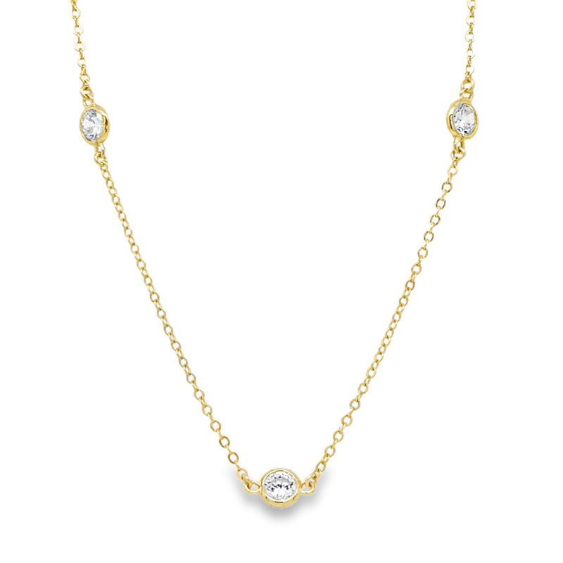 GOLD PLATED STERLING SILVER NECKLACE