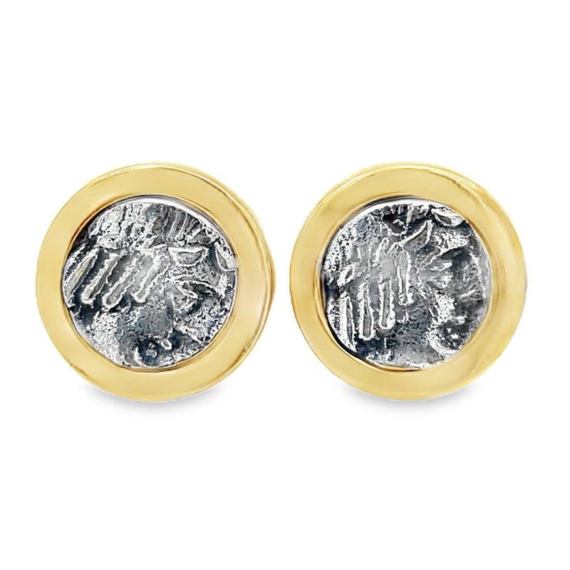 24K GOLD PLATED BRASS EARRINGS  #806-00498