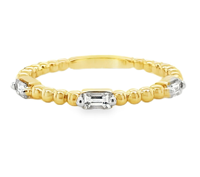 14K YELLOW GOLD DIAMOND RING  #130-00303