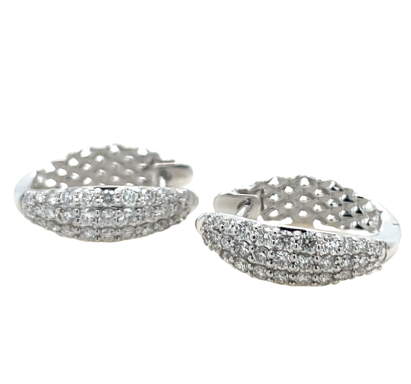 14K WHITE GOLD DIAMOND EARRINGS