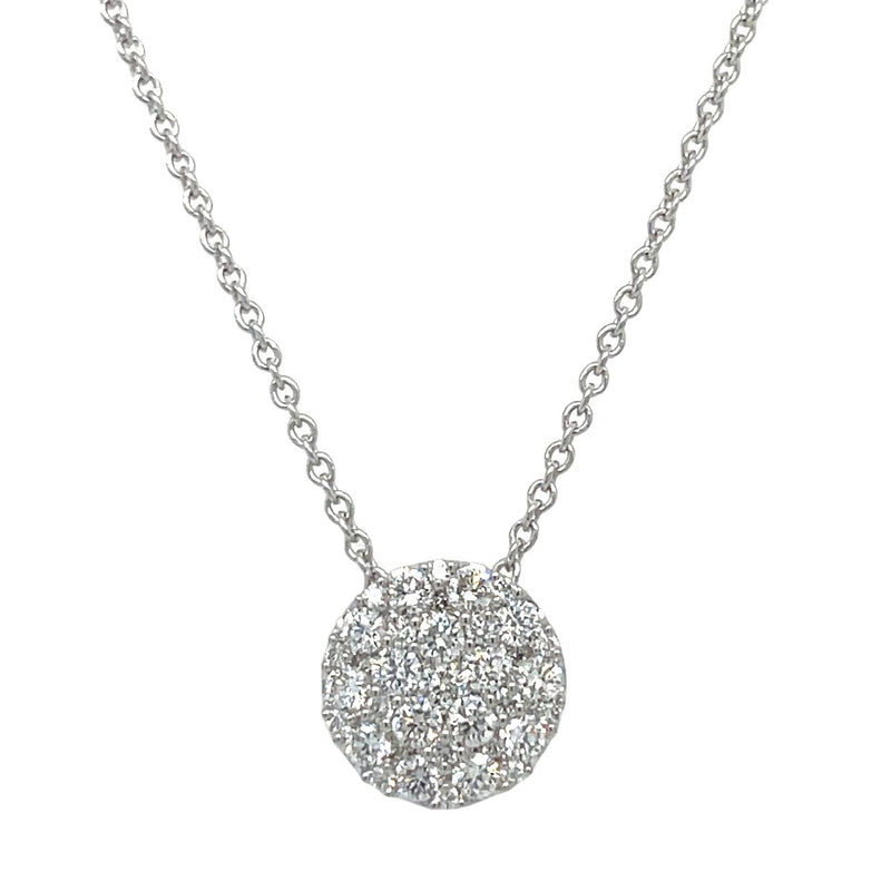 14K WHITE GOLD DIAMOND NECKLACE