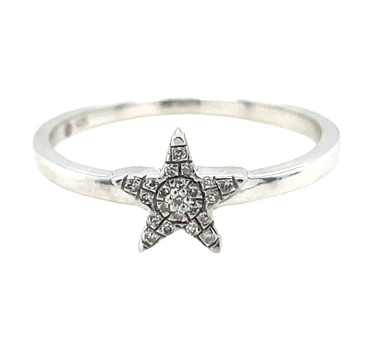 STERLING SILVER STAR RING  #620-00004