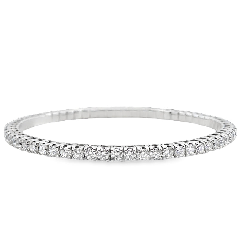 14K WHITE GOLD DIAMOND BRACELET  #170-00141