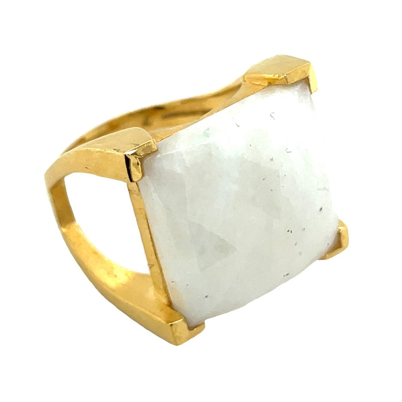 22K YELLOW GOLD PLATED BRASS RING