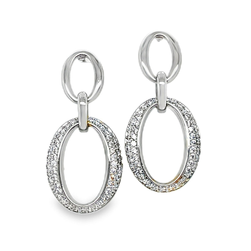 RHODIUM PLATED EARRINGS  #806-00712