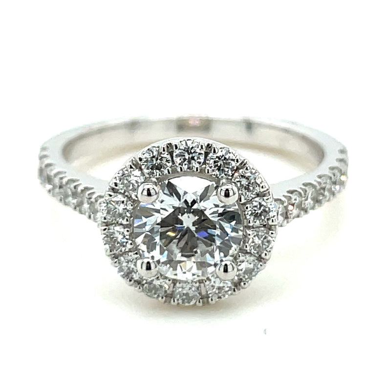 14K WHITE GOLD DIAMOND RING