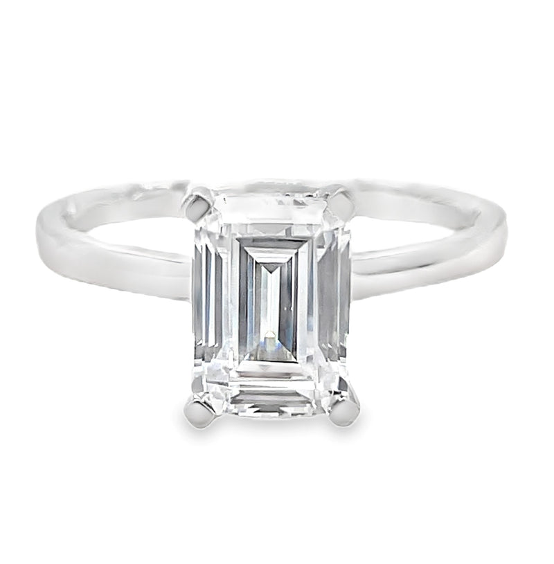 14K WHITE GOLD SEMI MOUNT  #420-00002