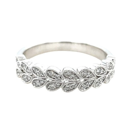 14K WHITE GOLD DIAMOND RING