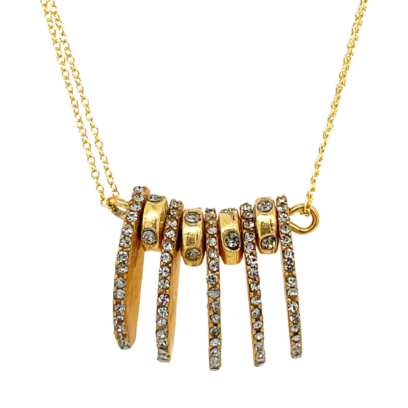 18K YELLOW GOLD PLATED BRASS NECKLACE