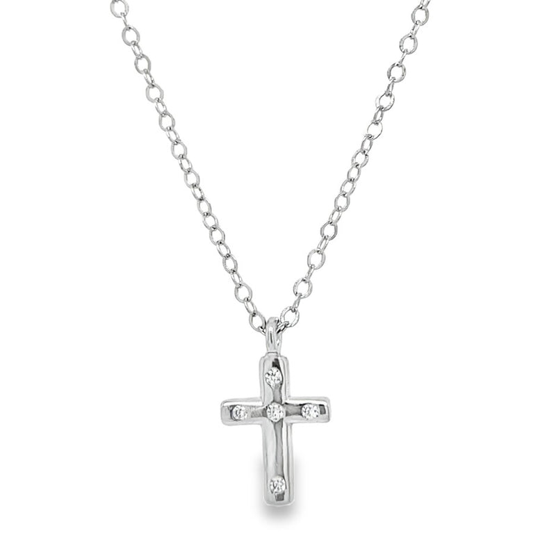 STERLING SILVER CROSS NECKLACE   #600-00366