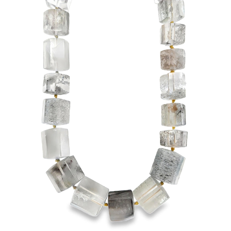 LODOLITE MIRROR CUT QUARTZ NECKLACE  #235-00313